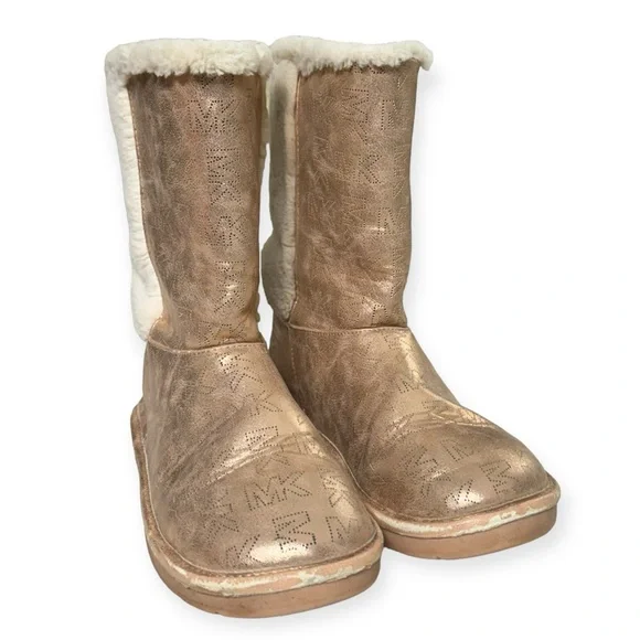 Michael Kors Girls Furry Boots‎ Size 1 - Picture 4 of 5